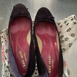 Kate Spade Suede kitten heels